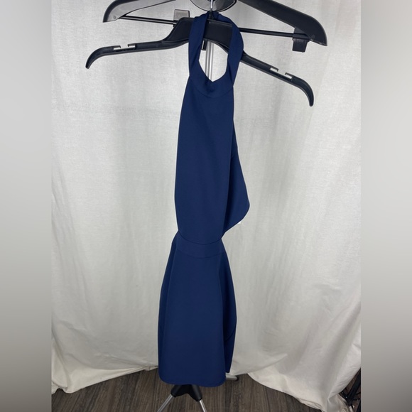 NBD X The Naven Twins Blue Mini Halter Cut-Out Dress Size Medium (6-8) NWT - Picture 5 of 12
